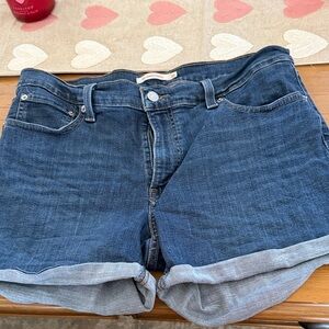 Levi Blue Denim Shorts size 12